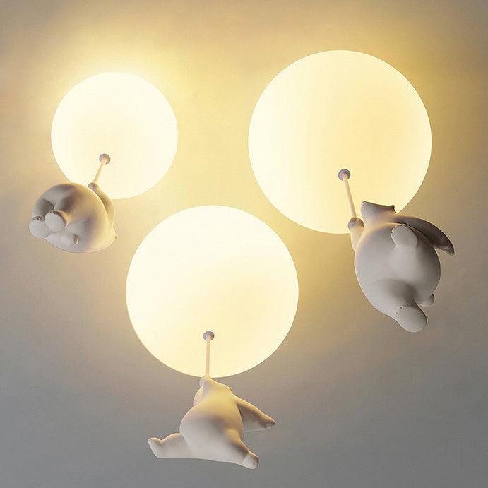 The Flying Bears Children Nursery Ceiling Light - DWHOME