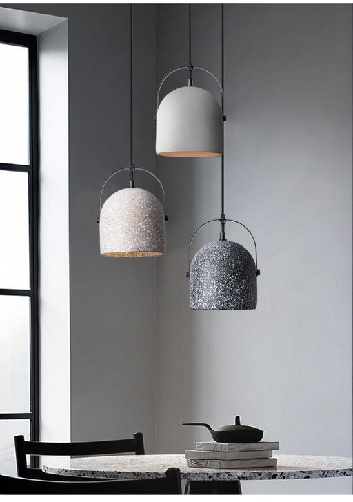 Visby Concrete Pendant Light-DWHOME