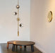 Olive Tree Branch 4 Bulb Staircase Void Brass Pendant Light - DWHOME