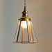 Lanterna brass frame glass pendant light - DWHOME