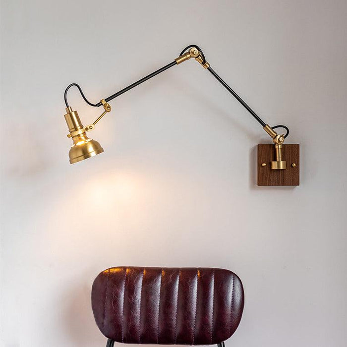 Mill House Long Arm Brass Wall Light - DWHOME