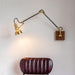 Mill House Long Arm Brass Wall Light - DWHOME