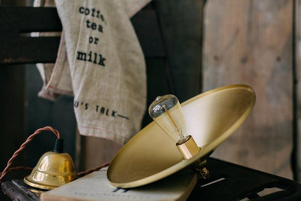 Trudeau Brass Shade Minimalist Pendant Light-DWHOME