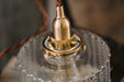 Matilda Glass Mid Century Vintage look Brass Fitting Pendant Light - DWHOME