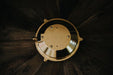 Nautilus Round Brass cage outdoor wall light / ceiling light - DWHOME
