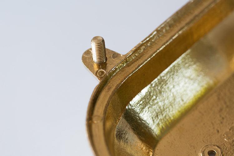 Nautilus Oval brass cage outdoor wall light / ceiling Light-DWHOME