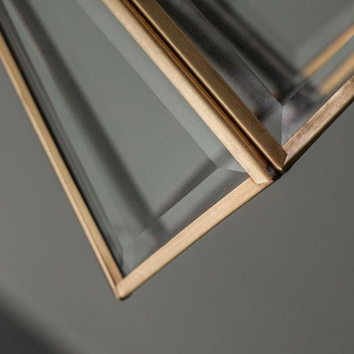 "Lanterna suspension en laiton et verre-DWHOME"