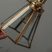 Lanterna brass frame glass pendant light - DWHOME