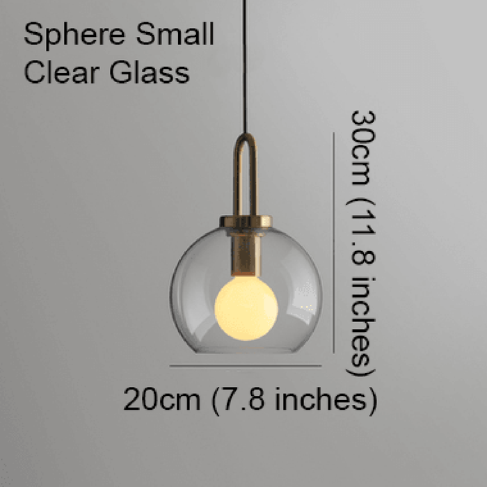 Lustre en verre Yayoi avec douille en laiton - DWHOME