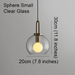 Yayoi Glass Globe Brass Fitting Pendant Light - DWHOME
