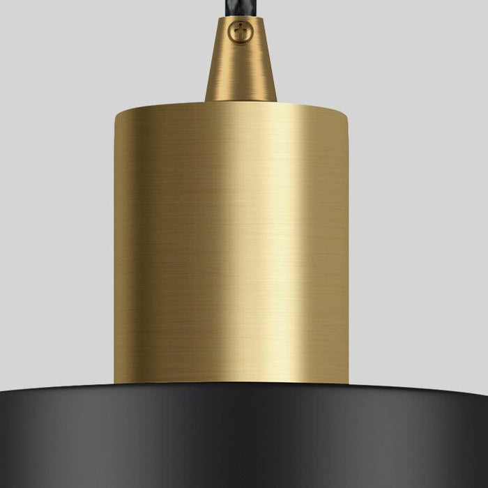 Raffles two tone black and brass pendant light - DWHOME