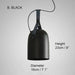 Kemi loft minimalist monochrome pendant light with strap handle - DWHOME