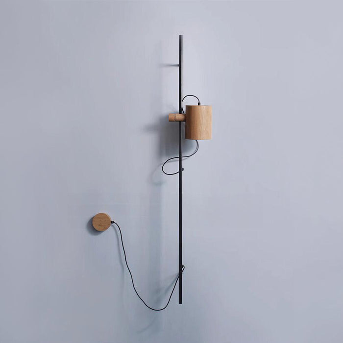 Umea Wooden Spotlight With Railing Wall Light - DWHOME