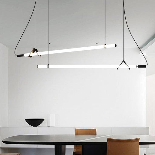 Sasaki Minimalist Linear Suspension Pendant Light-DWHOME