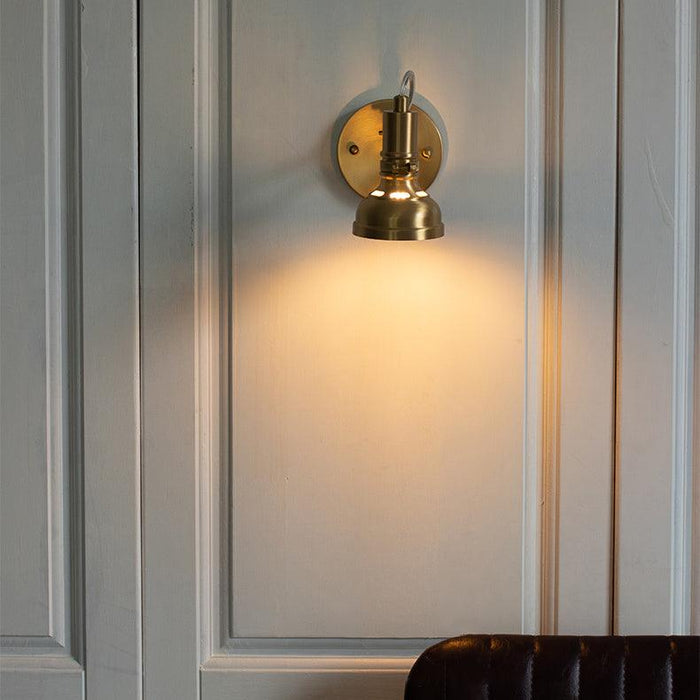 Mill House Short Arm Brass Wall Light - DWHOME