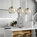 Millow Glass Shade Brass Fitting Pendant Light - DWHOME