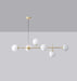 Olive Tree 5 Head Branch Milky Glass Kitchen Island Pendant Light - DWHOME