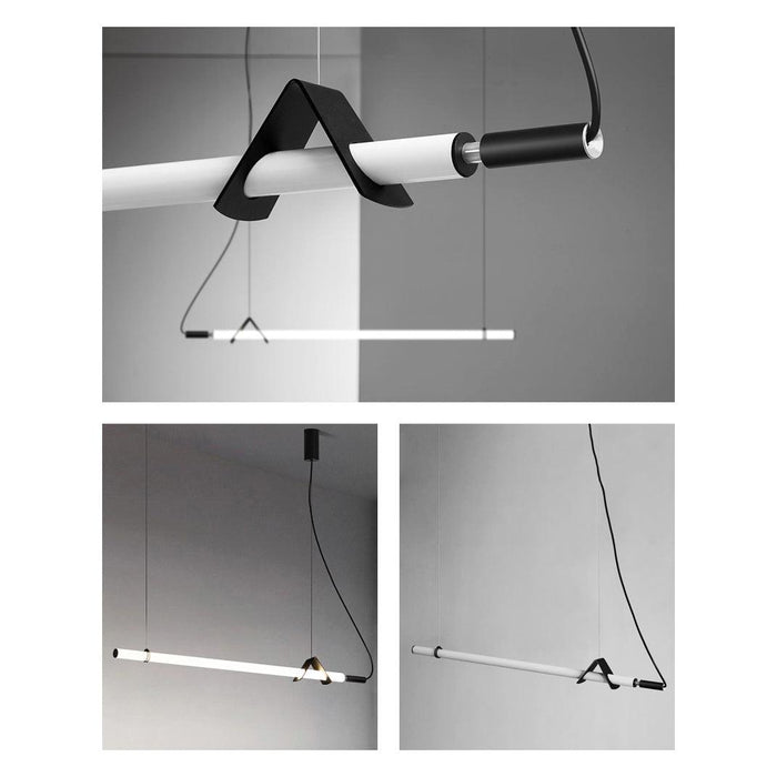Sasaki Minimalist Linear Suspension Pendant Light - DWHOME