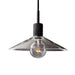 Quentin Knurled Brass Loft Pendant Light (Brass | Black) - DWHOME