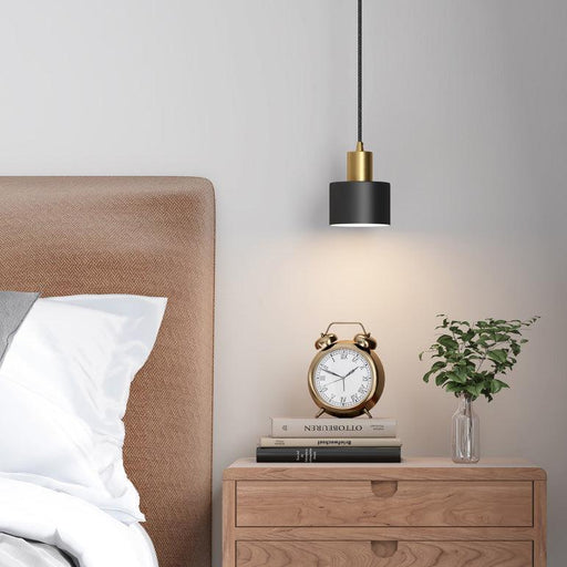 Raffles two tone black and brass pendant light-DWHOME