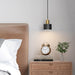 Raffles two tone black and brass pendant light - DWHOME