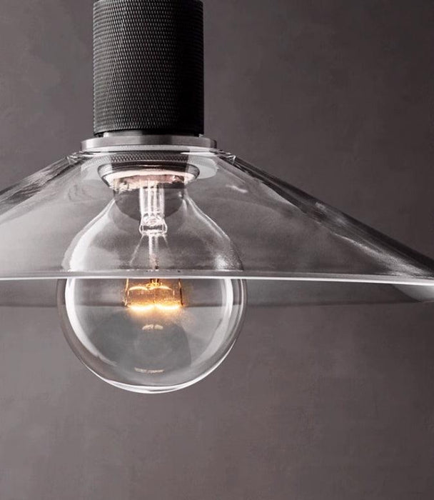 Quentin Knurled Brass Loft Pendant Light (Brass | Black) - DWHOME
