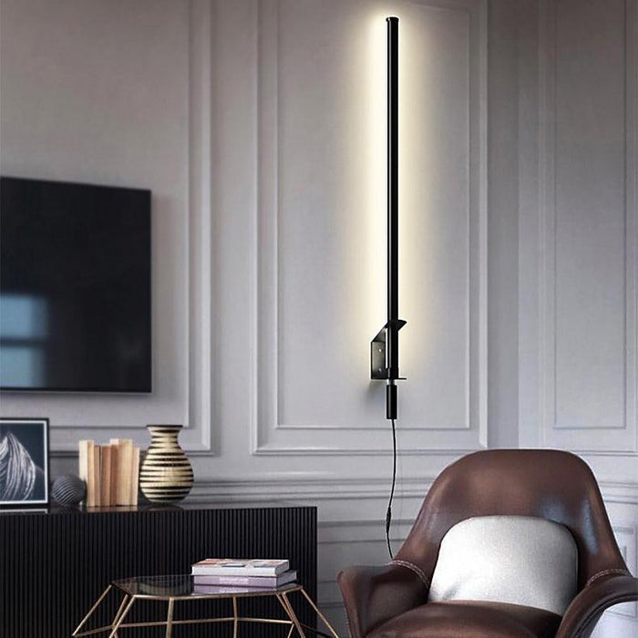 Sasaki Minimalist Line LED Wall Light With Wall Plug - DWHOME