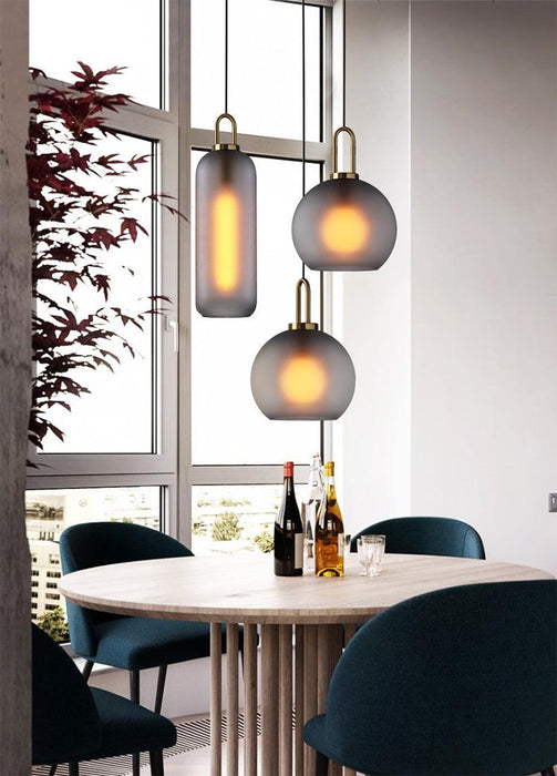 Yayoi Glass Globe Brass Fitting Pendant Light - DWHOME