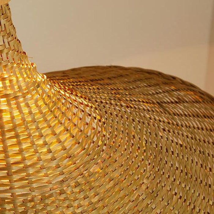 Panama Rattan Wicker Bamboo Pendant Light-DWHOME