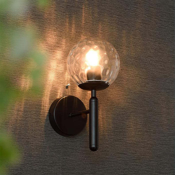 Nostra Minimalist Line Glass Globe Wall Light - DWHOME