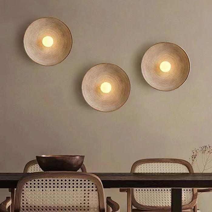 Longleaf Wooden Plate Simple and Elegant Wall Light - DWHOME