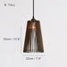 Kaho Wooden Shade Japandi Pendant Light - DWHOME