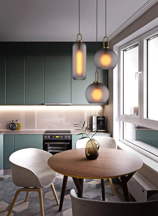 Yayoi Glass Globe Brass Fitting Pendant Light - DWHOME