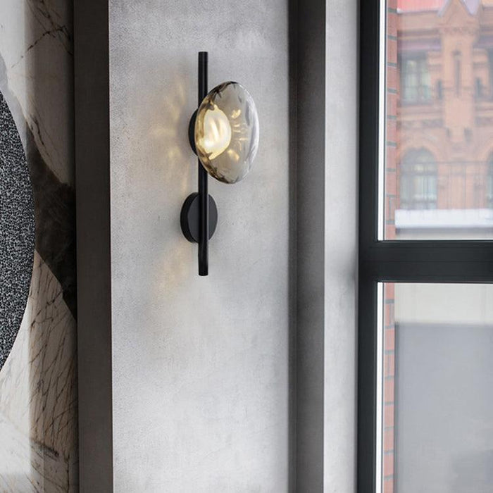 Stratus modern contemporary wall light - in black - DWHOME