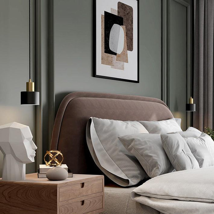 Raffles two tone black and brass pendant light - DWHOME