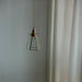Lanterna brass frame glass pendant light - DWHOME