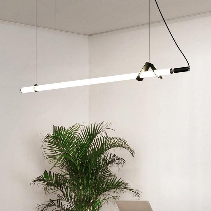 Sasaki Minimalist Linear Suspension Pendant Light - DWHOME