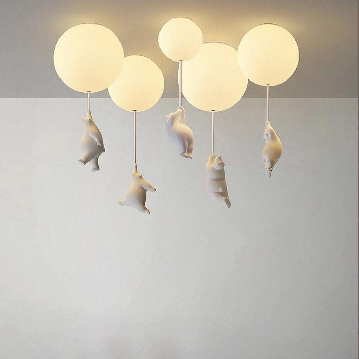 The Flying Bears Children Nursery Ceiling Light - DWHOME