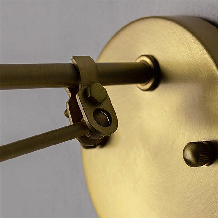 Mill House Short Arm Brass Wall Light-DWHOME