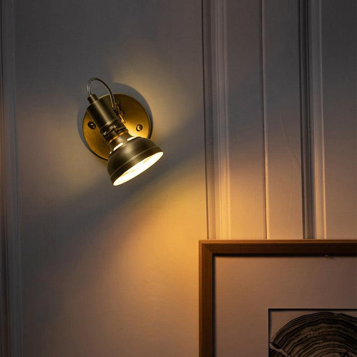 Mill House Short Arm Brass Wall Light - DWHOME
