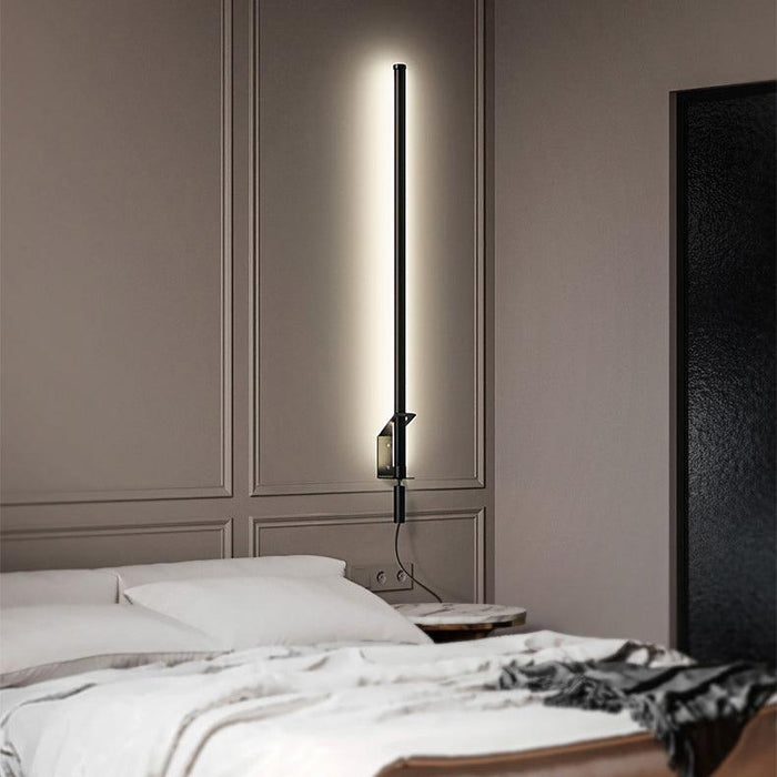 Sasaki Minimalist Line LED Wall Light With Wall Plug - DWHOME