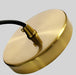 Raffles two tone black and brass pendant light - DWHOME