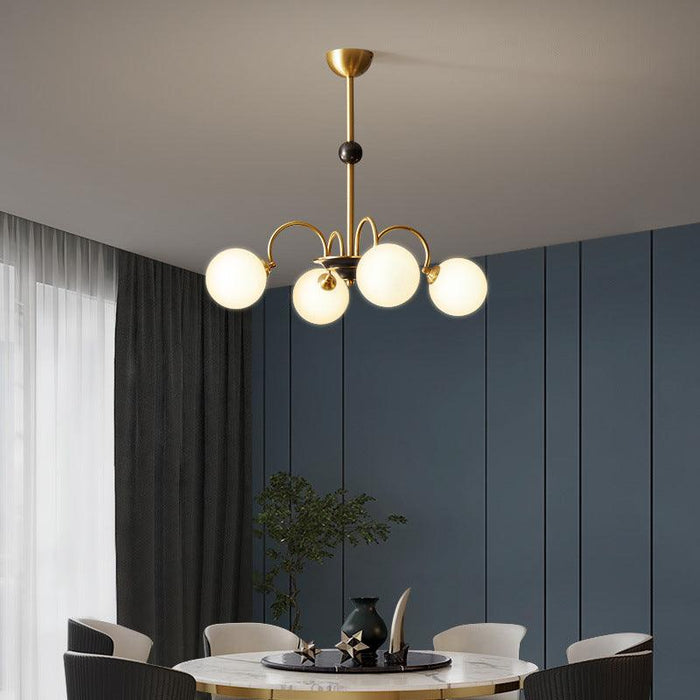 LED Modern Multi-sphere Decorative Brass Pendant Light - DWHOME