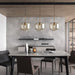 Millow Glass Shade Brass Fitting Pendant Light - DWHOME