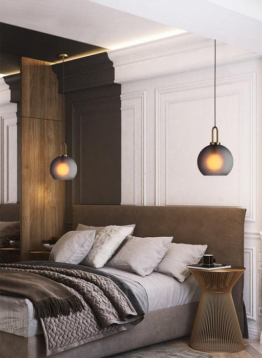 Yayoi Glass Globe Brass Fitting Pendant Light - DWHOME