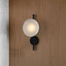 Stratus modern contemporary wall light - in black - DWHOME