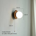 Odesa Wooden Plate Minimalist Line Wall Light-DWHOME