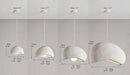 Stucco textured pebble stone plaster pendant light - DWHOME