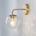 Pomelo Mid century modern Glass Ball Brass Wall Light - DWHOME