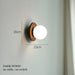Odesa Wooden Plate Minimalist Line Wall Light-DWHOME